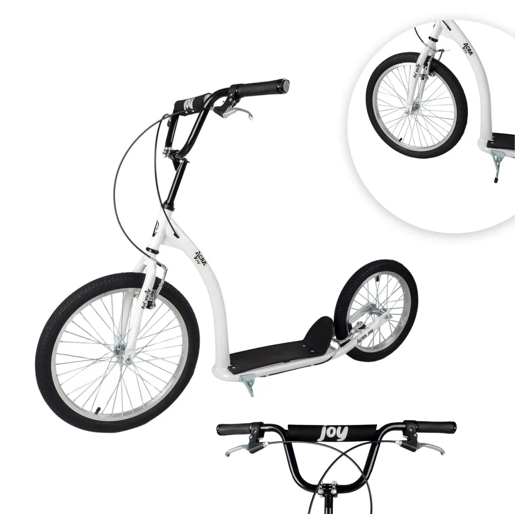 Scooter Joy Aven noir mat en aluminium avec système de freinage à disque