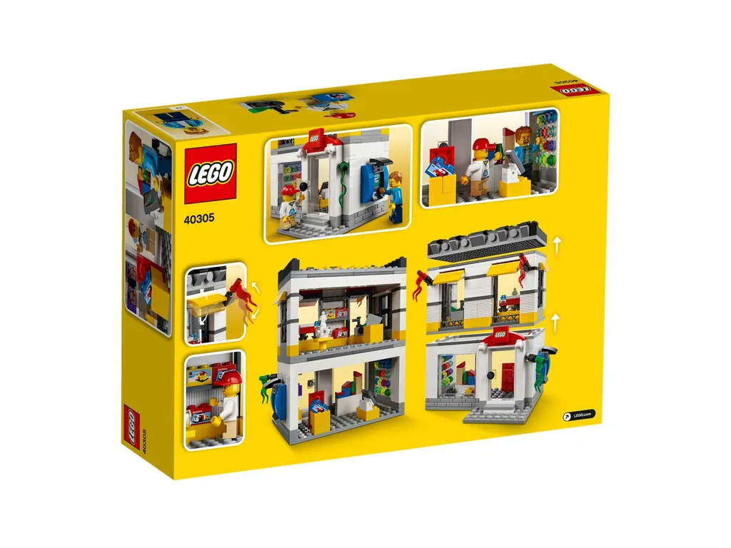 LEGO 40305 Micro Store avec Mur Pick-a-Brick et 2 Figurines de Jeu