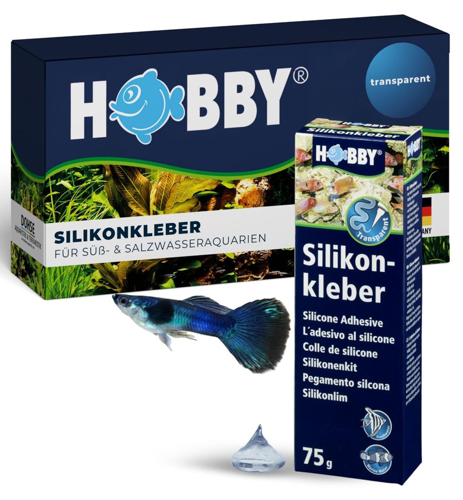 HOBBY, aquarium siliconenlijm, 75 gram, tube. Hoogwaardige, Productafbeelding 