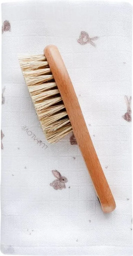 Must-have Neonato: Spazzola Lullalove e Salviette Beige Bunnies