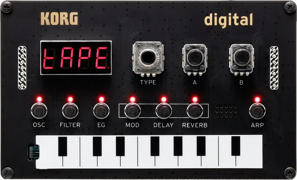 Korg NTS-1 Synthétiseur Numérique Noir DIY avec Alimentation USB