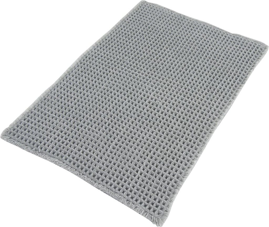 Differnz Waffel-Badematte 50 x 80 cm grau