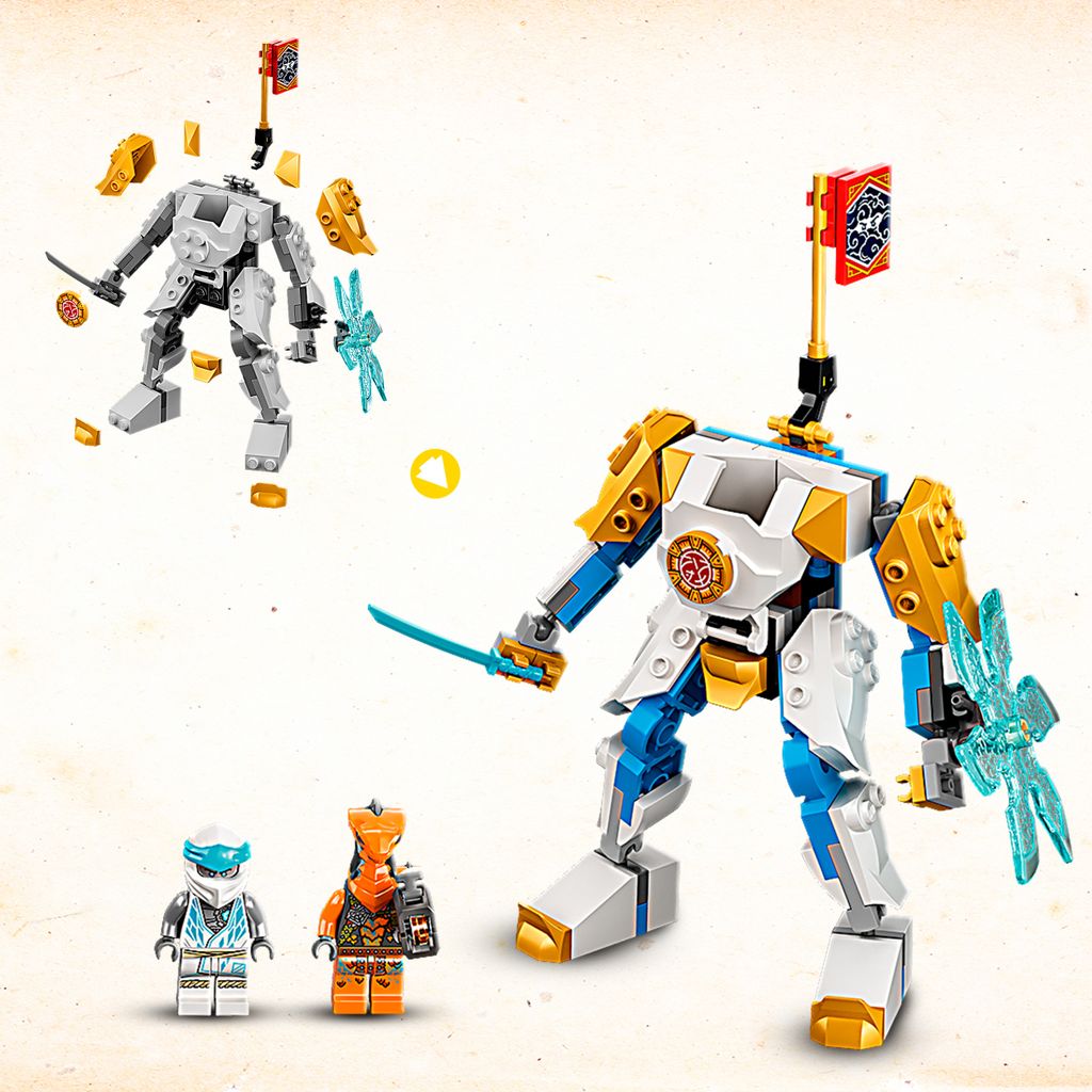 LEGO 71761 NINJAGO Zanes Power-Up-Mech EVO, Spielzeug ab 6 Produktbild 5