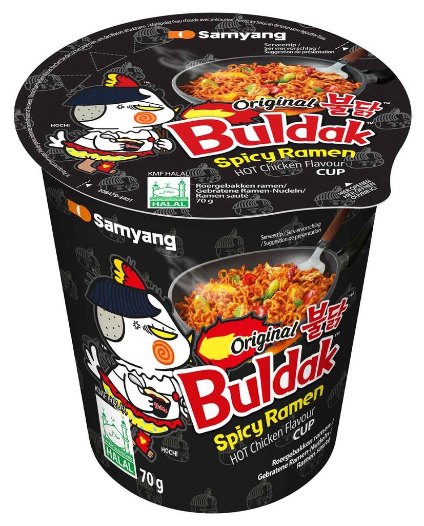 Samyang Buldak Tazza Ramen al gusto di pollo piccante 70g Immagine del prodotto 