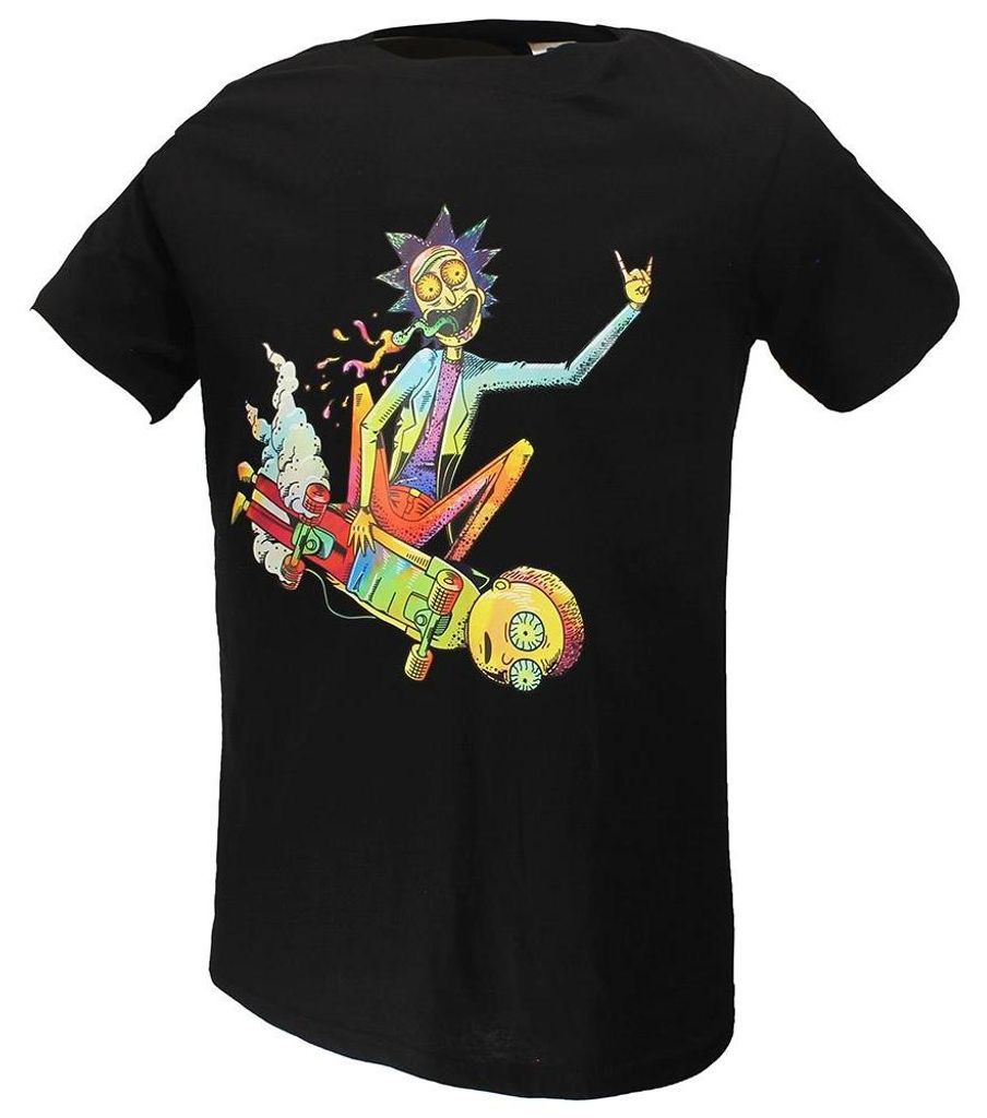Rick and Morty Acid Skateboard Steez T-Shirt – offizielles Merchandise - XL