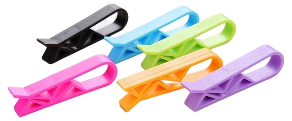 20 Stück Mülltonnenclips, Befestigungswerkzeug für Plastikmüllbeutel, leicht, kompakt, glatte Kanten, einfach zu bedienen, Müllklemmen für Zu...