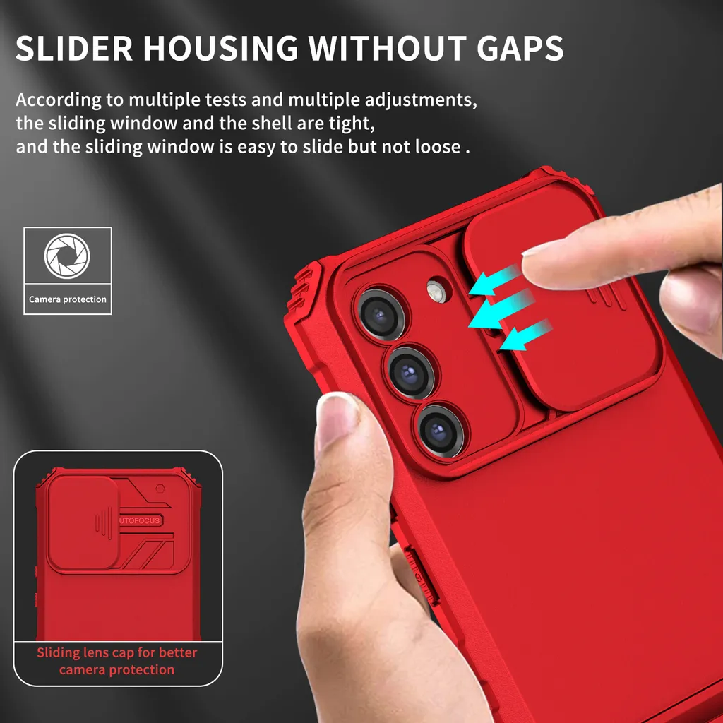 Custodia Samsung S22 Plus 5G Rossa: Sicurezza Certificata e Design - 2