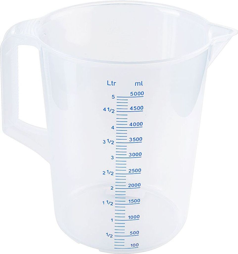Messbecher, Kunststoff, 0,25-5,0 Liter wählbar, Produktbild 