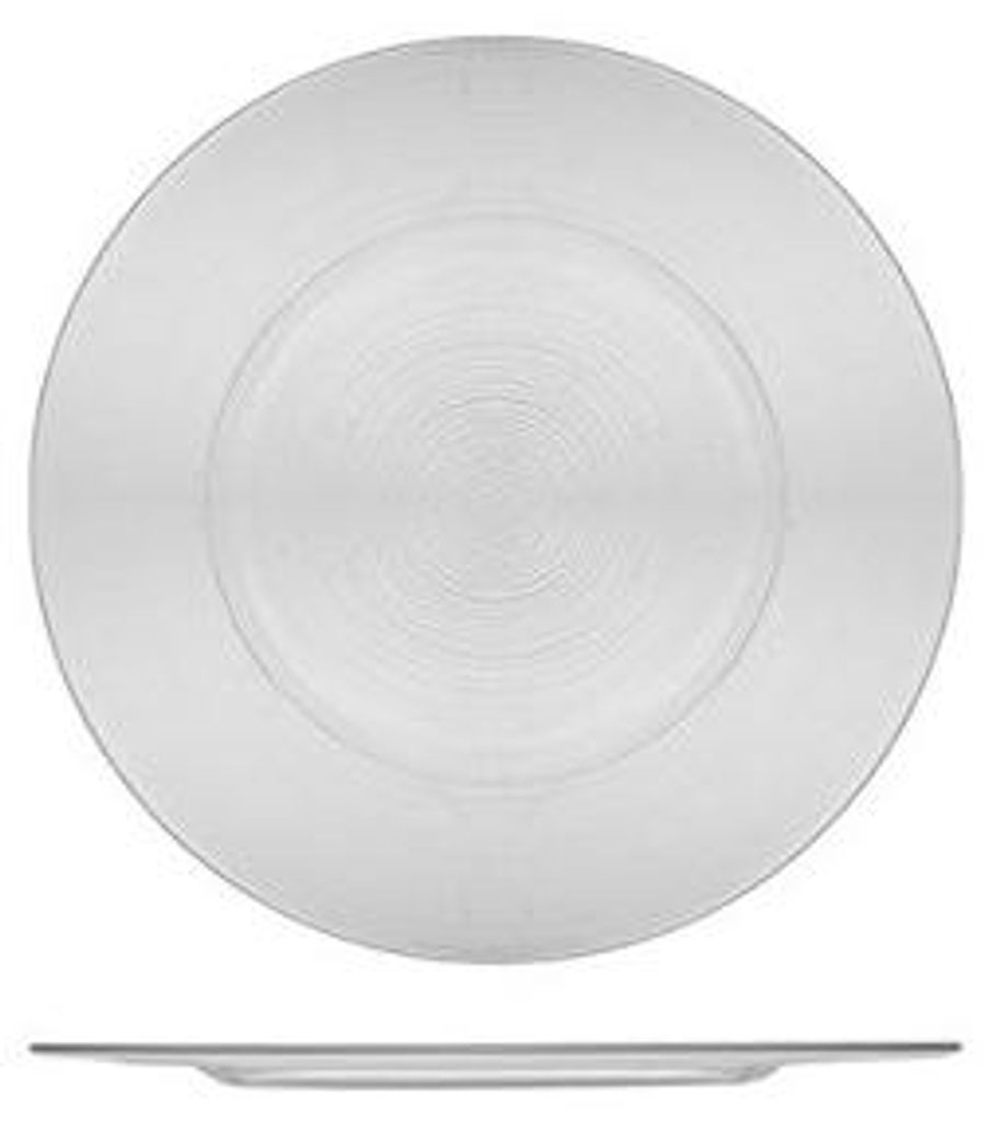 H&H Brotteller, rund, transparent, 18 cm