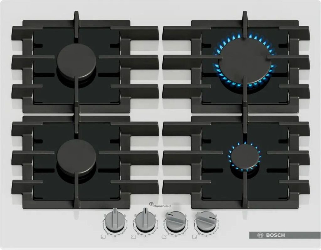 Bosch Serie 6 PPP6A2I40 Gas hob White Black