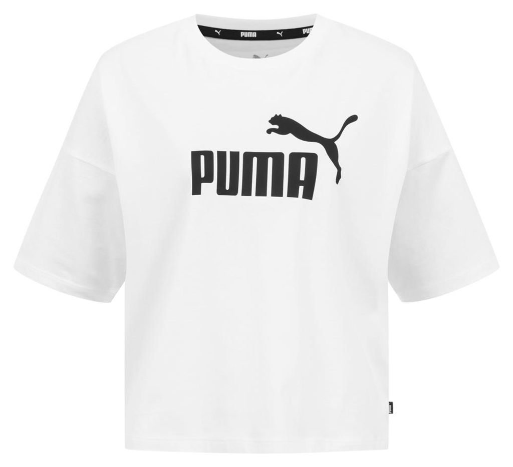 L|PUMA ESS Cropped Logo Tee Damen T-Shirt 586866-02 Produktbild 
