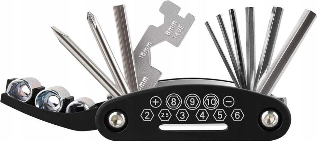Set Di Chiavi Multifunzione 16 In 1 Per Biciclette Immagine del prodotto 