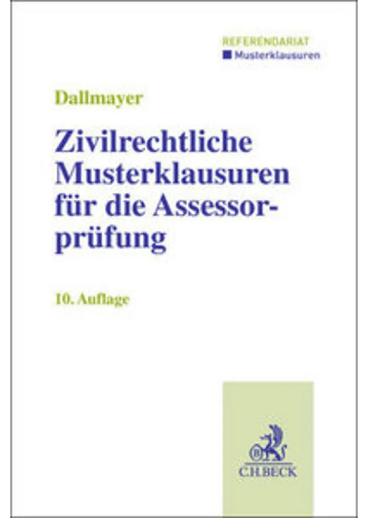 Manuel de Cas Pratiques Droit Civil pour Assessorprüfung - 2ème Édition