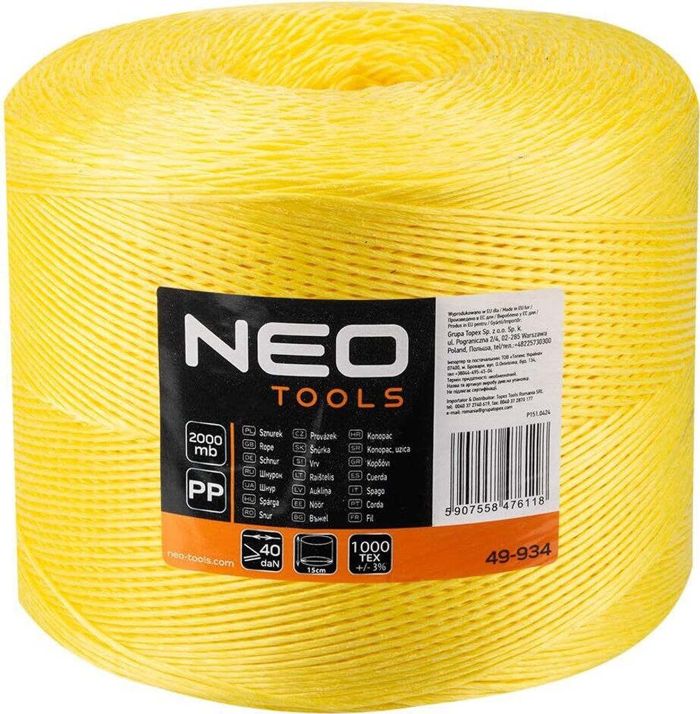 NEO TOOLS corda in polipropilene 2000 m corda in Immagine del prodotto 