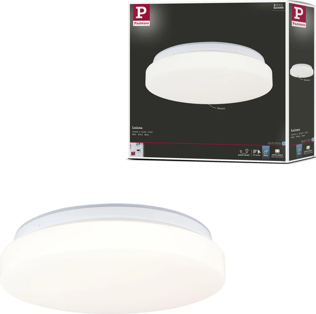 Paulmann Plafoniera LED Rilevatore di movimento crepuscolare (HF)