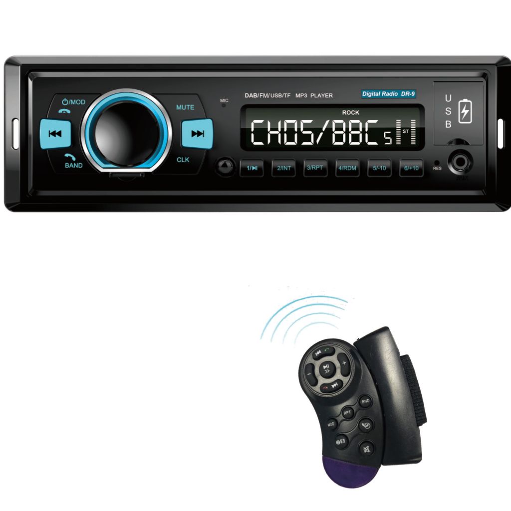 Autoradio BLUETOOTH USB SD MP3 MEDIA PLAYER AUX UKW KFZ TUNER 1DIN 2 LCD DISPLAY 