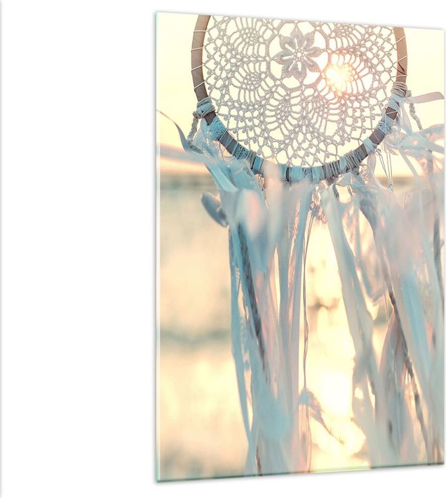 Bilder auf glas - Einteilig - Boho Ornament Anhänger - 80x120cm - Glasbilder - Wandbilder - Bilder - zum Aufhängen bereit - Wanddekoration aus Gl...