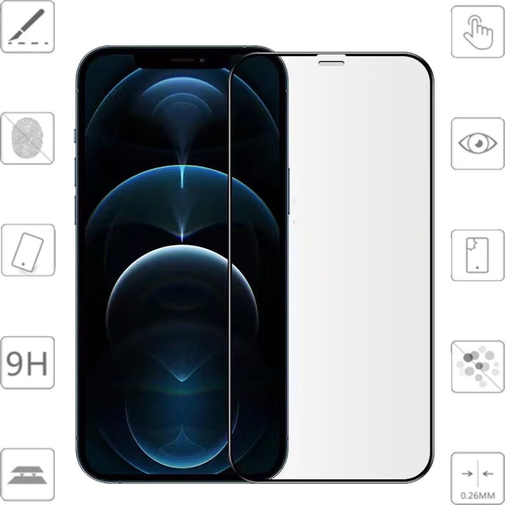 Für Apple iPhone 16 Pro Max 1x 3D Premium Full H9 Hart Glas Folie Seiten Schutz