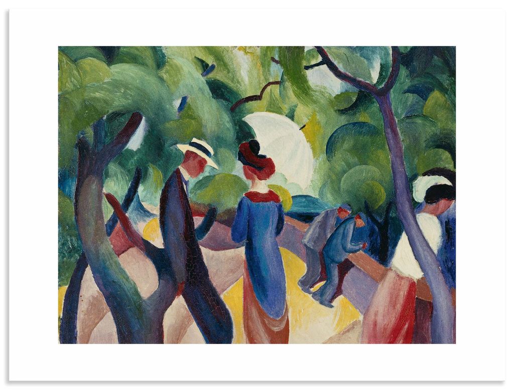 ARTland Wandbild Alu für Innen & Outdoor Promenade. 1913 Größe: 80x60 cm