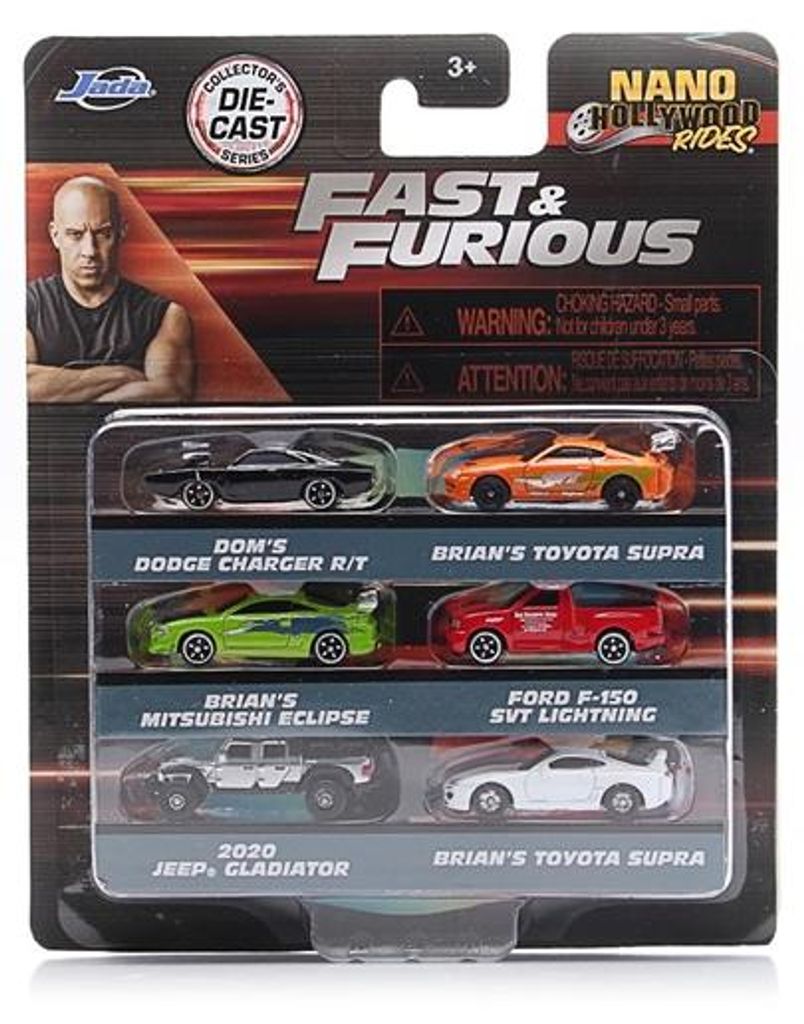 Jadatoys 9336679314R00 - Lot de 6 voitures miniatures Fast Image du produit 