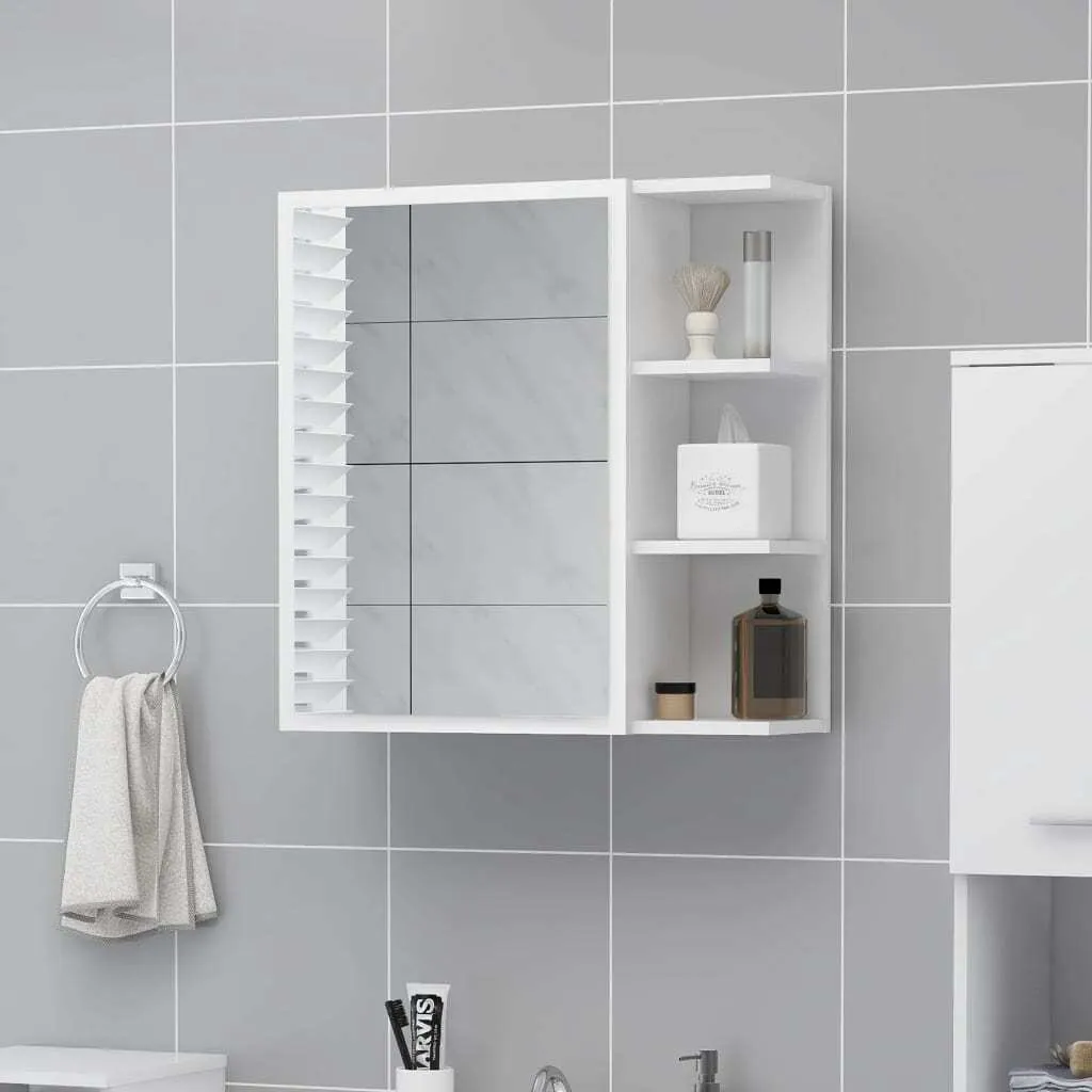 Offerta Armadietto Bagno con Specchio Bianco 62,5cm | The Living Store