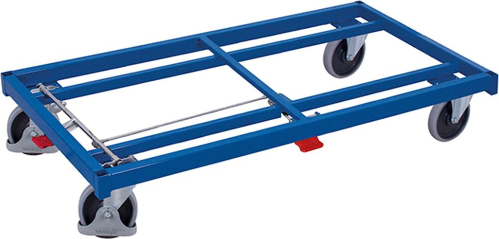 VARIOfit Schwerlastwagen Gummibereifung 500kg Tragkraft 1380x880mm Anthrazitgrau RAL 7016