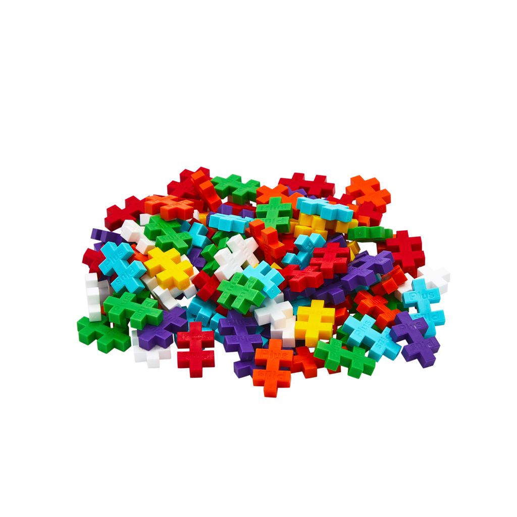 Plus-Plus Jeu de construction de tubes arc-en-ciel, 100pcs. Image du produit 