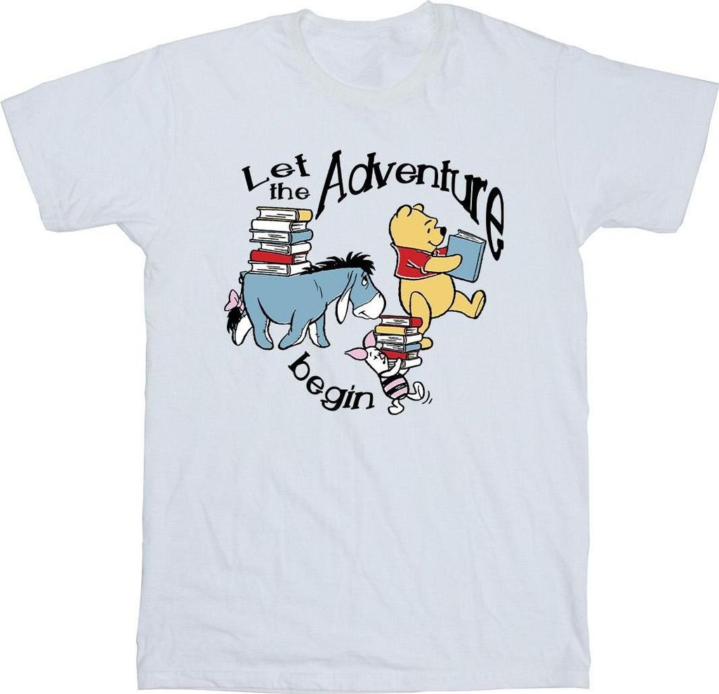 Winnie the Pooh - "Let The Adventure Begin" T-Shirt für Herren BI54404 (XXL) (Weiß)