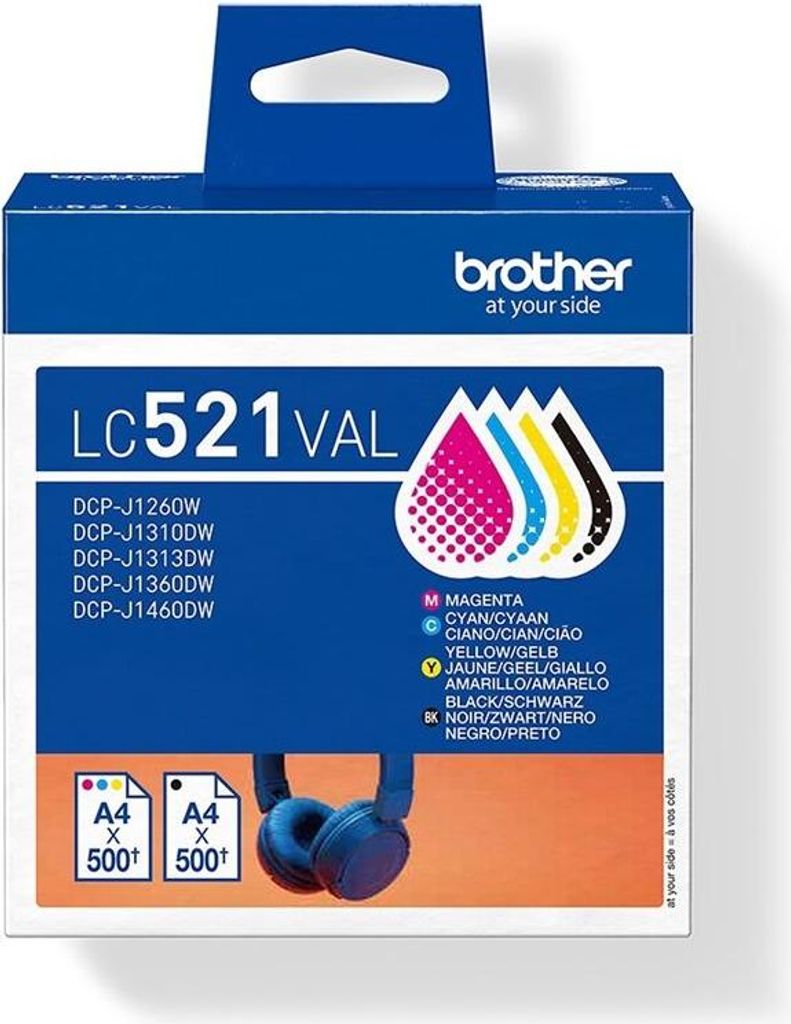 Brother LC521VAL Cartuccia d'inchiostro originale Value Immagine del prodotto 