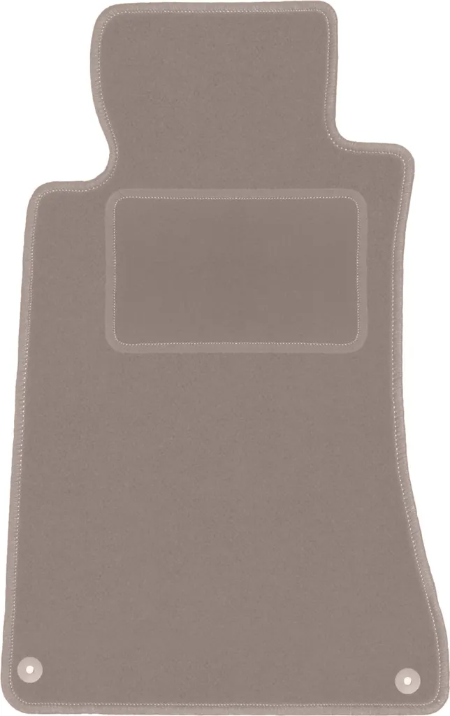 Tappetino Mercedes CLK W209 Beige Velluto su Misura con Fissaggi