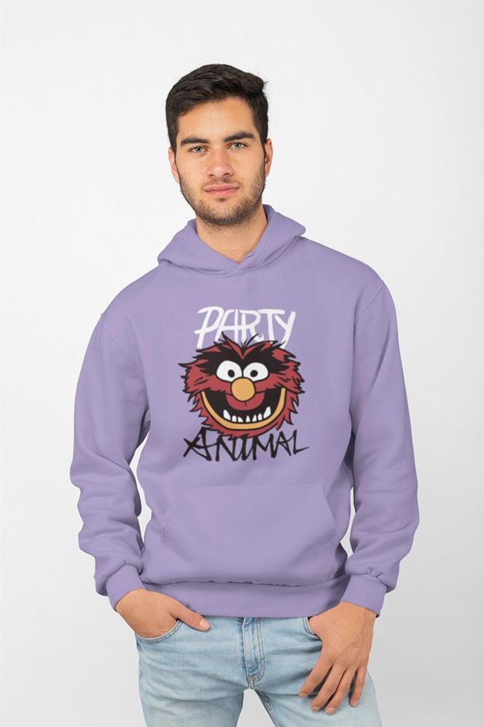 D&B Uni Hoodie MO00095 Party Animal Lavendel-Größe L
