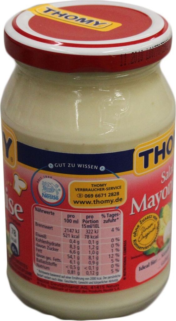 Thomy Salat Mayonnaise cremig mit reinem Sonnenblumenöl Produktbild 6