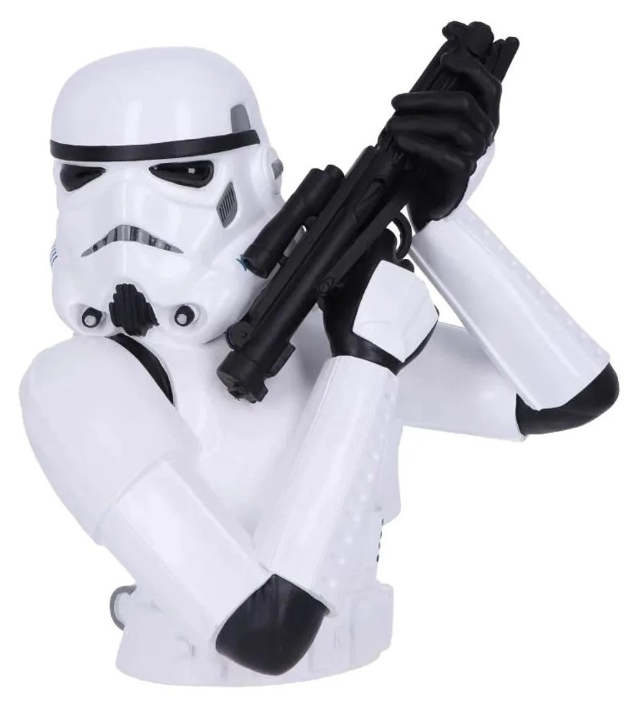 Star Wars Buste Figurine de Collection CD1956 - Modèle Blanc et Noir