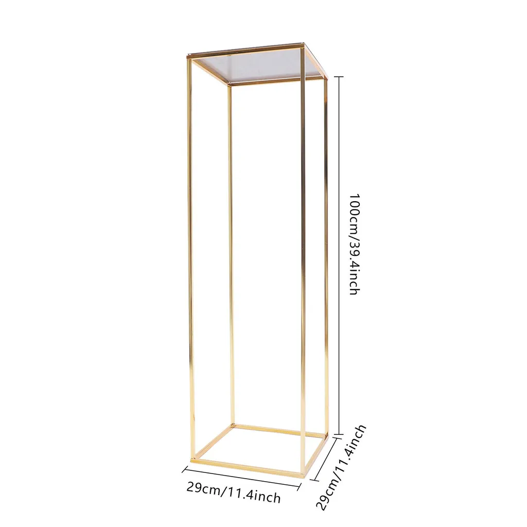 Structure décorative cœur dorée, support stable pour fleurs de mariage - 5