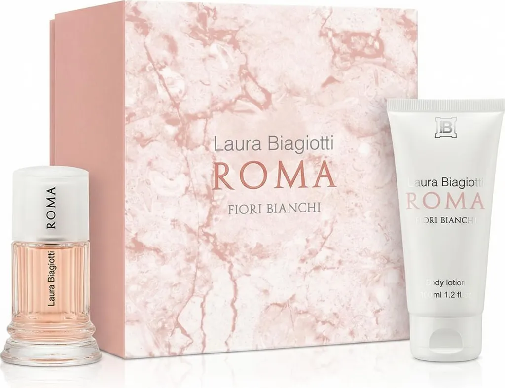 Roma Fiori Bianchi Laura Biagiotti Duo Floral EDT 25ml + Lotion 50ml