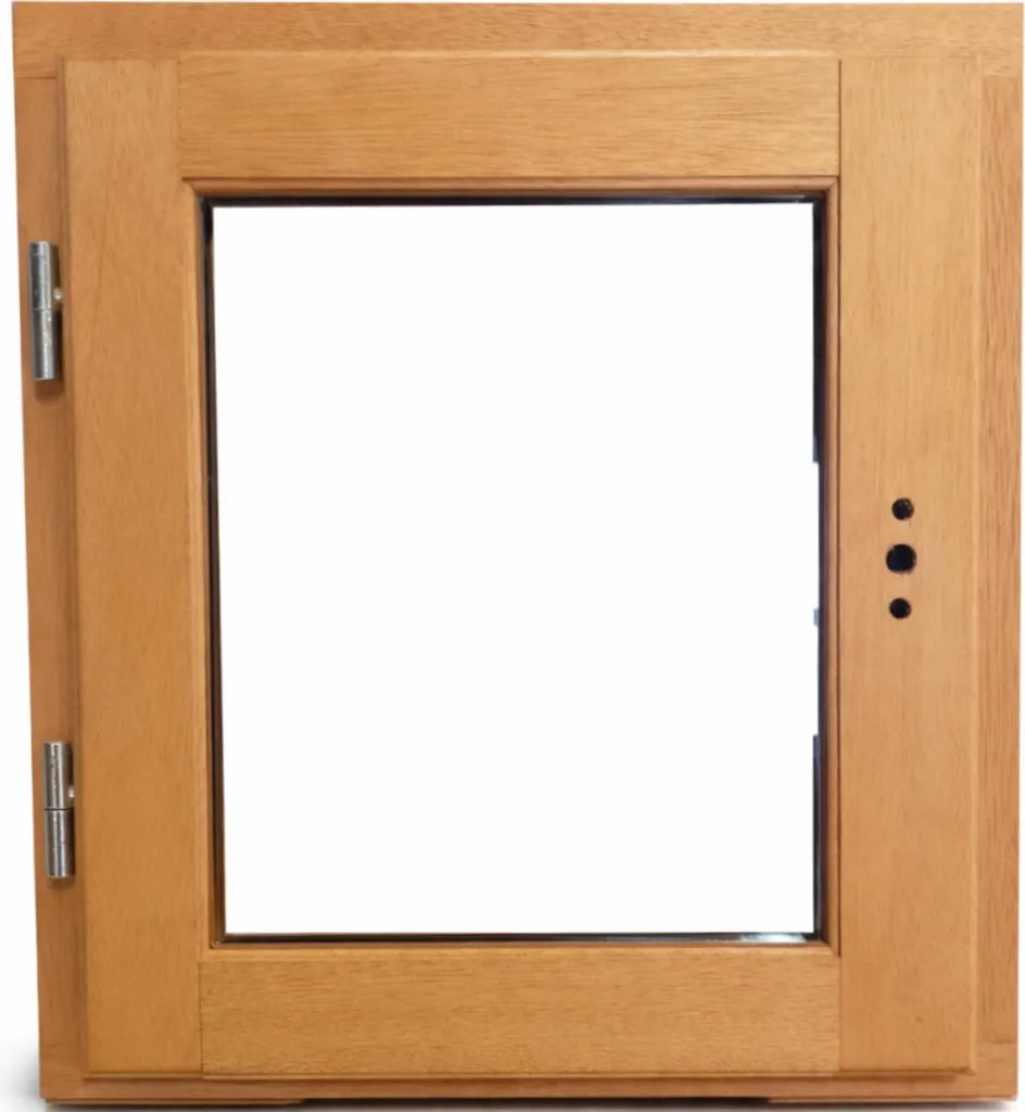 Fenêtre pour cave ou garage en bois H45 x L40 tirant gauche robuste
