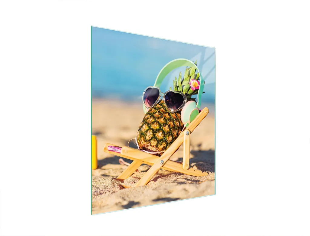 Tagliere in vetro 45x52 ananas