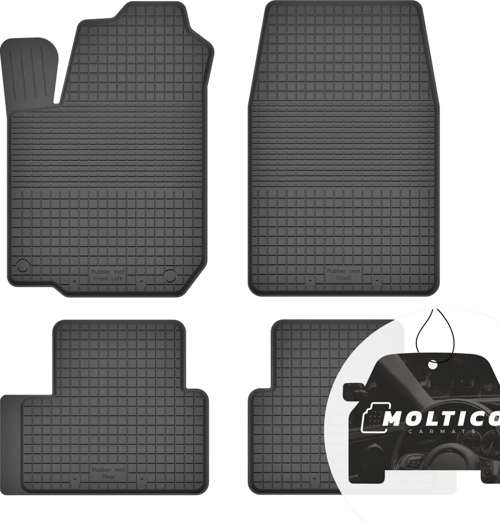 Set Tappeti Auto Gomma Nissan Qashqai 2007-2013 - 4 Pezzi Su Misura