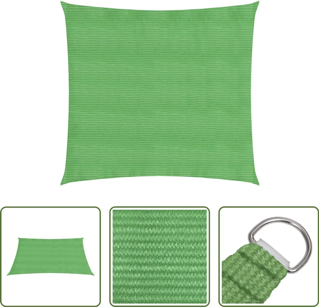 Vela da Sole Quadrata 3x3m Verde Chiaro | Viviti l'Estate in Giardino