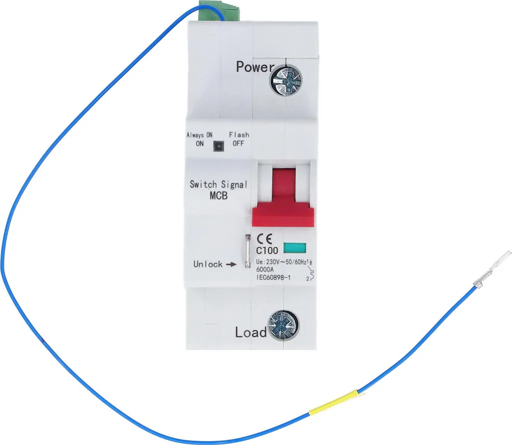 Disjoncteur intelligent 1P AC230V modulaire avec retour d'état à distance