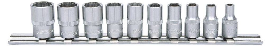 KS Tools 1/4" 12-kant-Stecknuss-Satz, 10-tlg, 917.0625