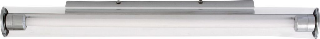 Wandlampe Chrom Transparent Glas Aluminium Wandleuchte Spiegel Bad