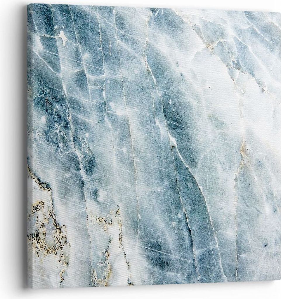 Bild auf Leinwand - Leinwandbild - Einteilig - Nachahmung Stein Marmor - 40x40cm - Wand Bild - Wanddeko - Wandbilder - Leinwanddruck - Bilder - Wan...