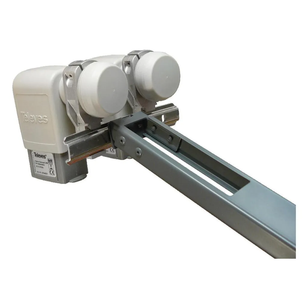 Support Multifeed Televes : Fixation Stable 2 LNB pour Séries S et SH - 4