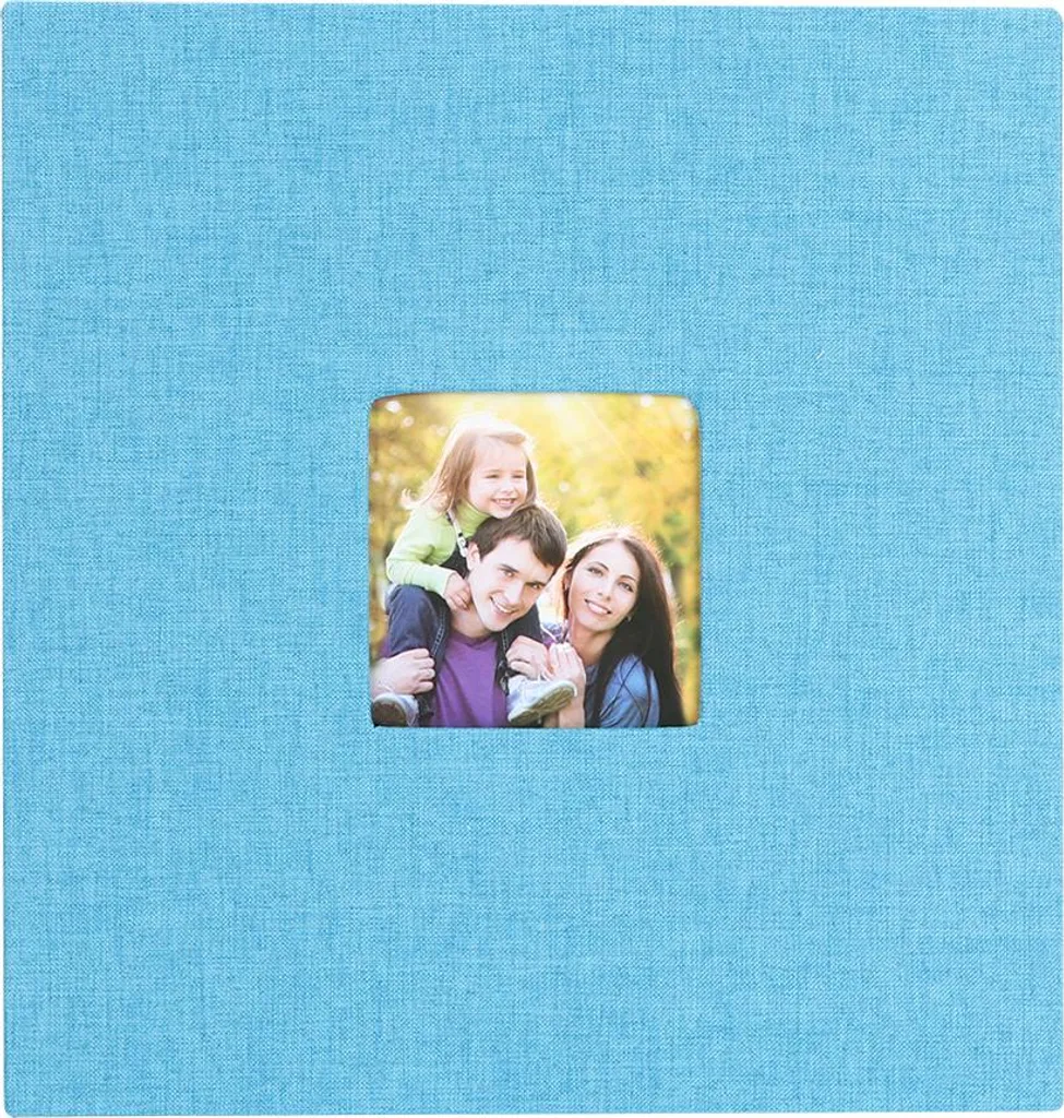 Album photo lin autocollant grand format pages adhésives sans colle