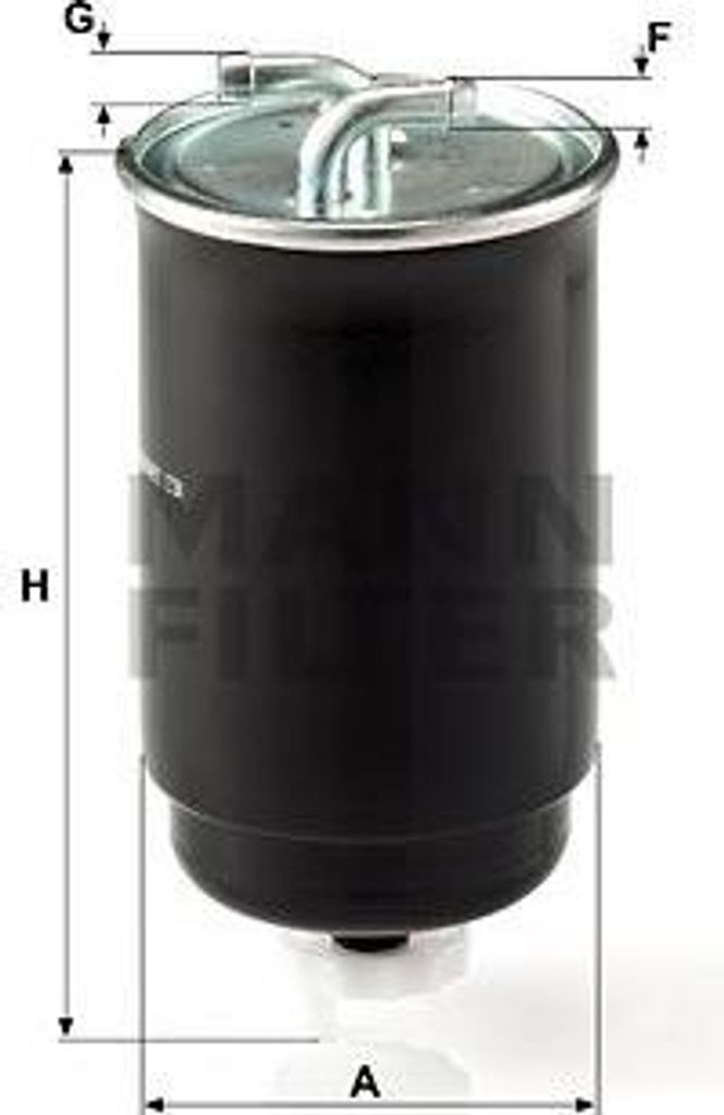 MANN-FILTER WK 842/3 Kraftstofffilter OE 5150379100 kompatibel mit Terra, Freelander, Civic, Accord, Fiesta, Escort