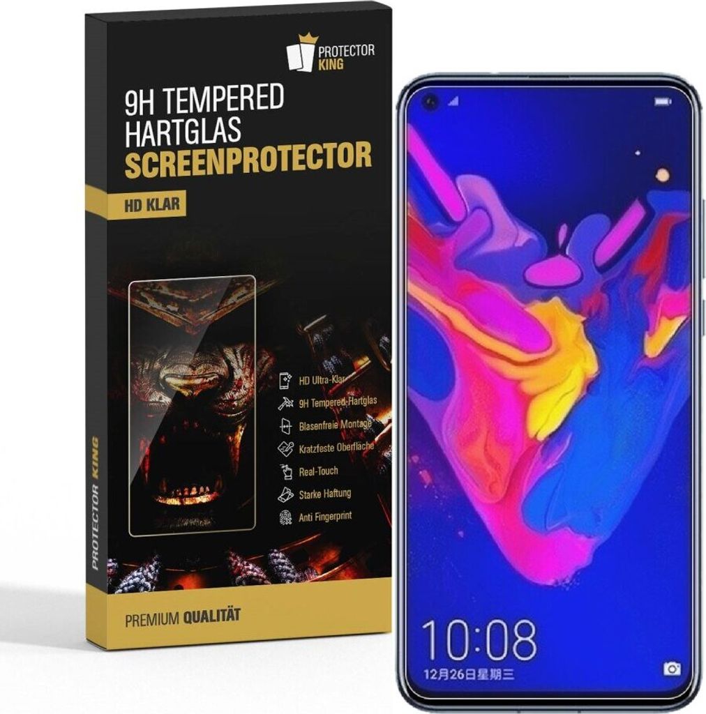 4x 9H Hartglasfolie für Huawei Honor View 20 Panzerfolie Displayschutzfolie KLAR Panzerglas Schutzfolie