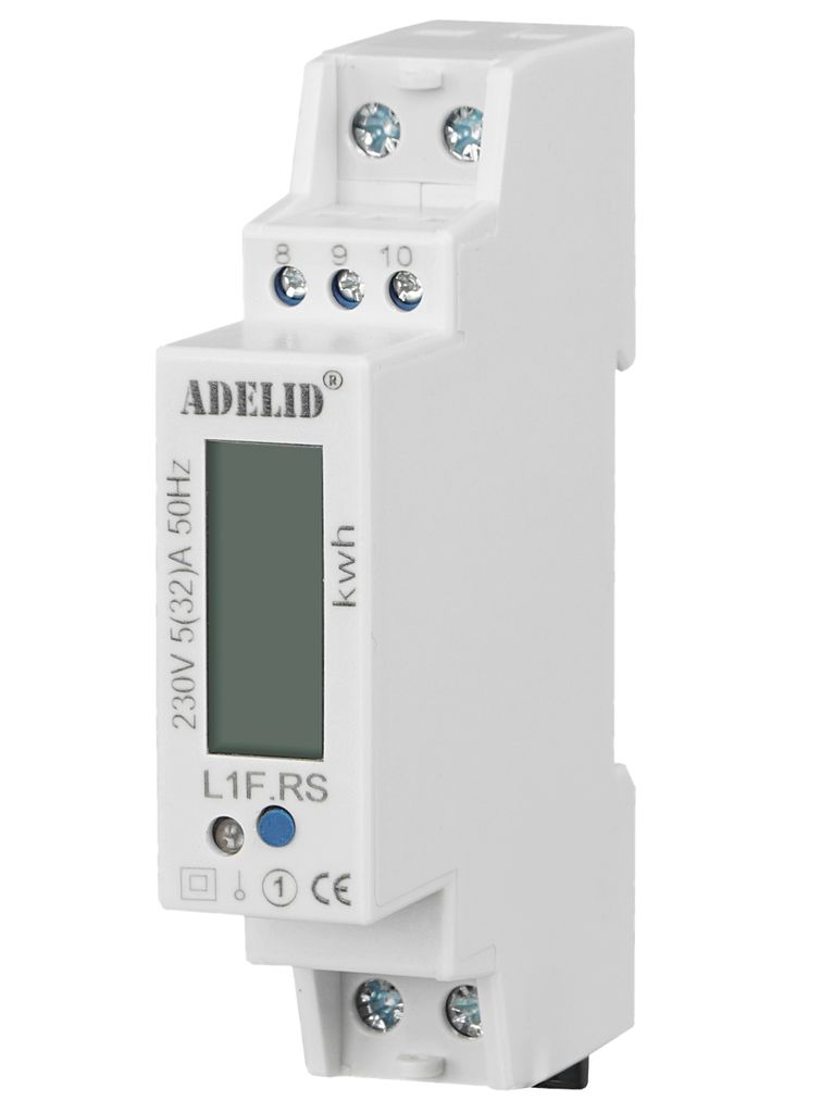 Stromzähler Wechselstromzähler mit Reset 1-Phasen LCD für DIN Hutschiene 5(32)A