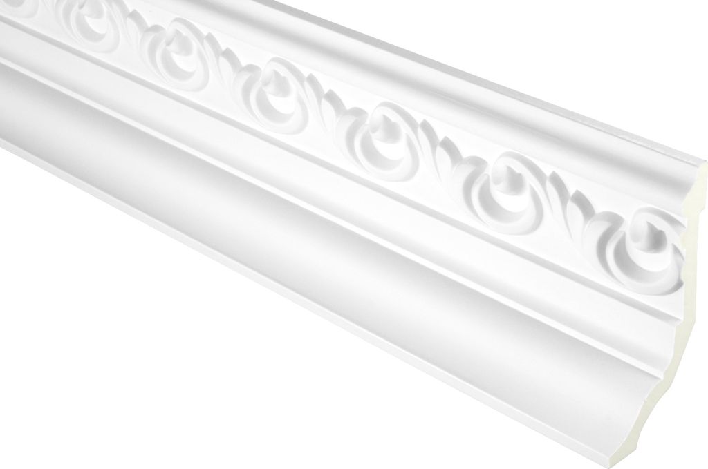 2 Meter | PolyurethanEckleiste Zierleiste Profil stoßfest | Hexim | 133x76mm | FH1001