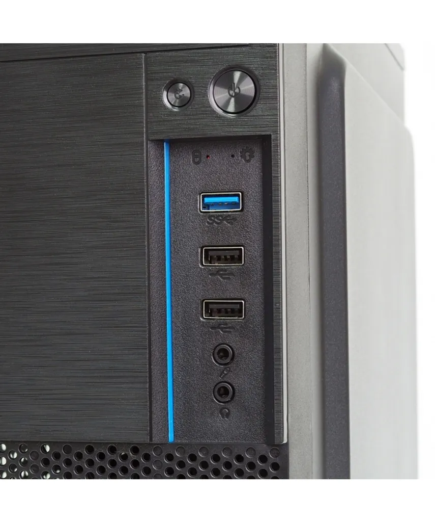 Boîtier PC Micro Tour Vultech VCO-M1699P Noir compact avec alimentation - 2
